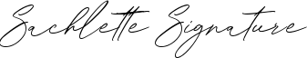 Sachlette Signature Font