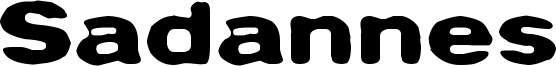 Sadannes Font