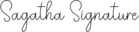 Sagatha Signature Font