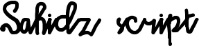 Sahidz script Font