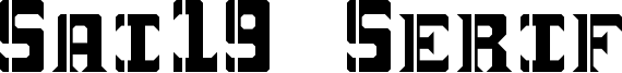 Sai19 Serif Font