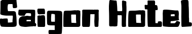 Saigon Hotel Font