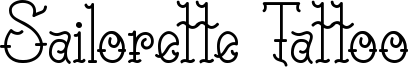 Sailorette Tattoo Font