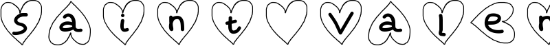 Saint Valentin Font