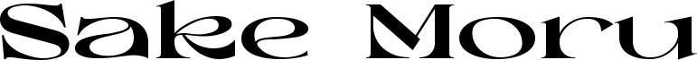 Sake Moru Font