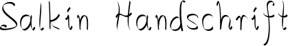 Salkin Handschrift Font
