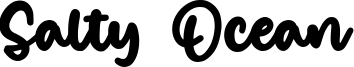 Salty Ocean Font
