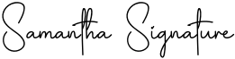 Samantha Signature Font
