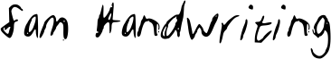 Sam Handwriting Font