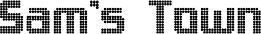 Sam's Town Font