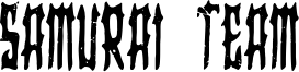 Samurai Team Font