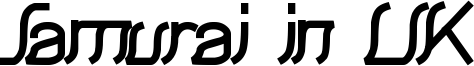Samurai in UK Font