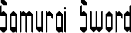 Samurai Sword Font
