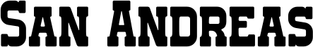 San Andreas Font