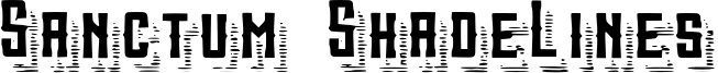 Sanctum ShadeLines Font