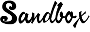 Sandbox Font