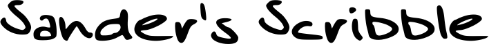 Sander's Scribble Font