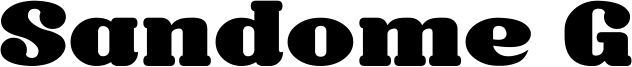 Sandome G Font