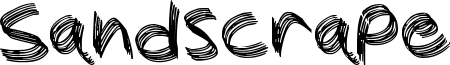 Sandscrape Font