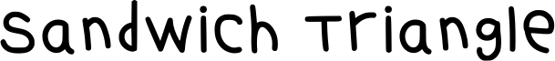 Sandwich Triangle Font