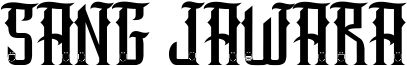 Sang Jawara Font
