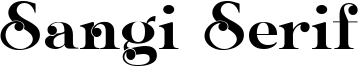 Sangi Serif Font