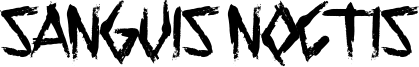 Sanguis Noctis Font