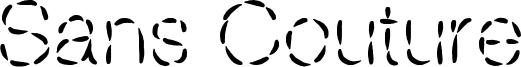 Sans Couture Font