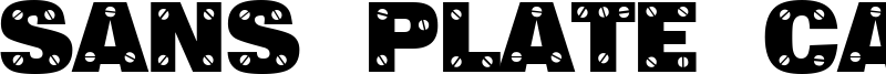 Sans Plate Caps Font