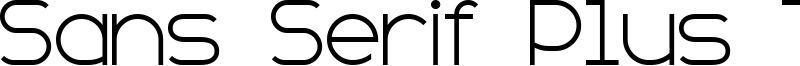 Sans Serif Plus 7 Font