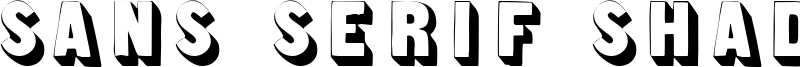Sans Serif Shaded Font