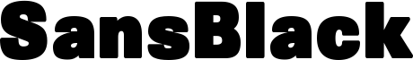 SansBlack Font