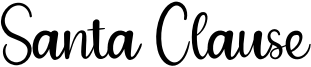 Santa Clause Font
