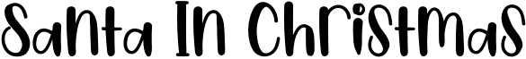 Santa In Christmas Font