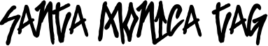 Santa Monica Tag Font