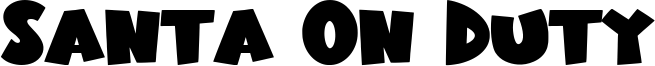 Santa On Duty Font
