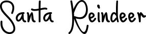 Santa Reindeer Font