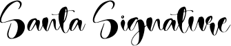 Santa Signature Font