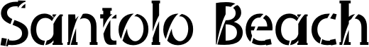 Santolo Beach Font