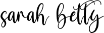 sarah betty Font