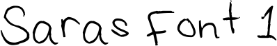 Saras Font 1 Font