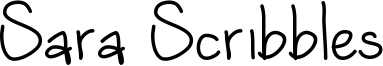 Sara Scribbles Font