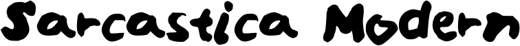 Sarcastica Modern Font