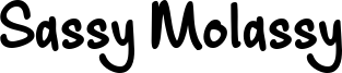 Sassy Molassy Font