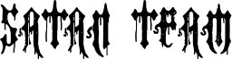 Satan Team Font