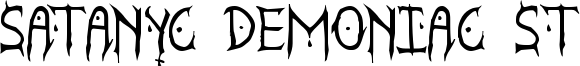 Satanyc Demoniac St Font