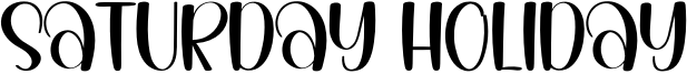 Saturday Holiday Font