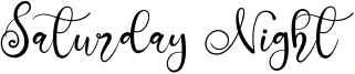 Saturday Night Font