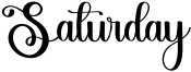 Saturday Font