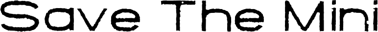 Save The Mini Font